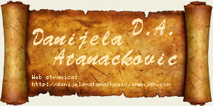Danijela Atanacković vizit kartica